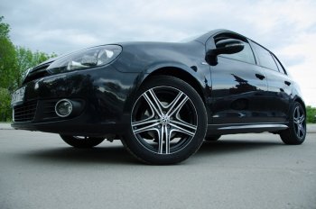 6 949 р. Пороги  MV Tuning (R-Line) Volkswagen Golf 6 хэтчбэк 5 дв. (2008-2014) (Неокрашенные)  с доставкой в г. Кемерово. Увеличить фотографию 3