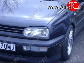 1 649 р. Реснички на фары CT Volkswagen Golf 3 (1991-1998) (Неокрашенные)  с доставкой в г. Кемерово