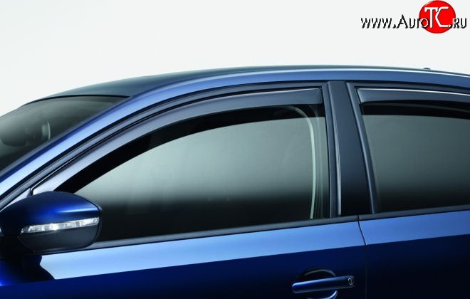 4 199 р. Дефлекторы окон (ветровики) (хетчбек) Novline 4 шт. Volkswagen Golf 6 хэтчбэк 5 дв. (2008-2014)  с доставкой в г. Кемерово