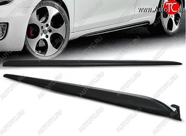3 499 р. Пороги накладки (хетчбек) GTI Style Volkswagen Golf 6 хэтчбэк 5 дв. (2008-2014) (Неокрашенные)  с доставкой в г. Кемерово