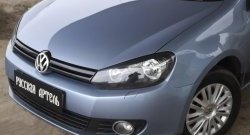 559 р. Реснички на фары RA  Volkswagen Golf  6 (2008-2014) хэтчбэк 5 дв. (Неокрашенные)  с доставкой в г. Кемерово. Увеличить фотографию 3