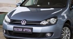 559 р. Реснички на фары RA  Volkswagen Golf  6 (2008-2014) хэтчбэк 5 дв. (Неокрашенные)  с доставкой в г. Кемерово. Увеличить фотографию 4