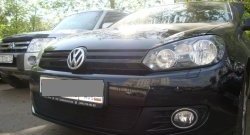 1 469 р. Сетка на бампер Russtal (черная)  Volkswagen Golf  6 (2008-2014) хэтчбэк 5 дв.  с доставкой в г. Кемерово. Увеличить фотографию 3