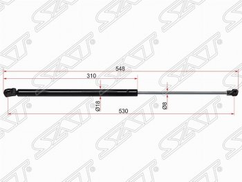 Газовый упор крышки багажника SAT Volkswagen Golf  6 (2008-2014) хэтчбэк 5 дв.
