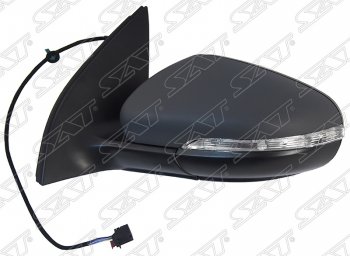 Боковое левое зеркало заднего вида (поворотник/обогрев) SAT Volkswagen Golf  6 (2008-2014) хэтчбэк 5 дв.