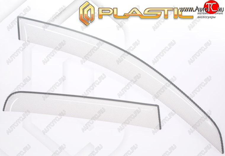 2 399 р. Дефлектора окон на CA-Plastic  Volkswagen Jetta  A7 (2018-2022) седан дорестайлинг (Шелкография белая, Без хром молдинга)  с доставкой в г. Кемерово