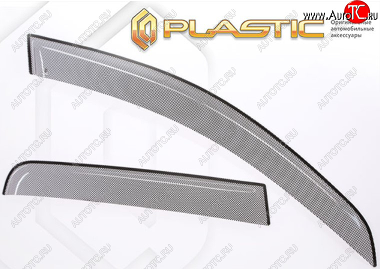 2 399 р. Дефлектора окон на CA-Plastic  Volkswagen Jetta  A7 (2018-2022) седан дорестайлинг (Шелкография черная, Без хром молдинга)  с доставкой в г. Кемерово