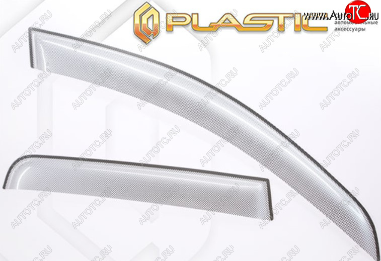 2 399 р. Дефлектора окон на CA-Plastic  Volkswagen Jetta  A7 (2018-2022) седан дорестайлинг (Шелкография серебро, Без хром молдинга)  с доставкой в г. Кемерово