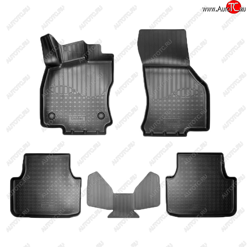 2 599 р. Коврики салона Norplast Volkswagen Jetta A7 седан дорестайлинг (2018-2022) (Цвет: черный)  с доставкой в г. Кемерово