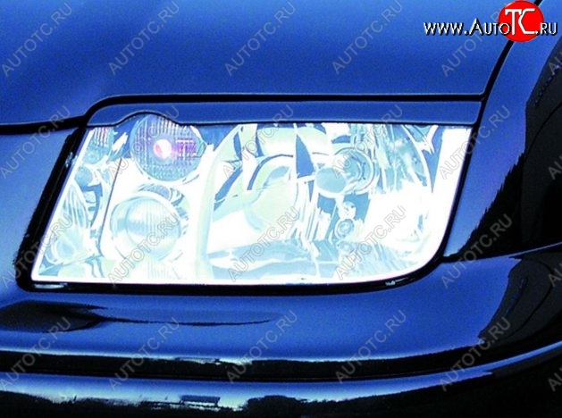 1 649 р. Реснички на фары CT Volkswagen Jetta A4 седан (1998-2005) (Неокрашенные)  с доставкой в г. Кемерово