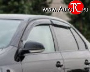 999 р. Комплект дефлекторов окон (ветровиков) 4 шт. (седан) Russtal Volkswagen Jetta A6 седан дорестайлинг (2011-2015)  с доставкой в г. Кемерово
