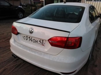 3 049 р. Лип спойлер АВТОКРАТ  Volkswagen Jetta  A6 (2011-2015) седан дорестайлинг (Неокрашенный)  с доставкой в г. Кемерово. Увеличить фотографию 2