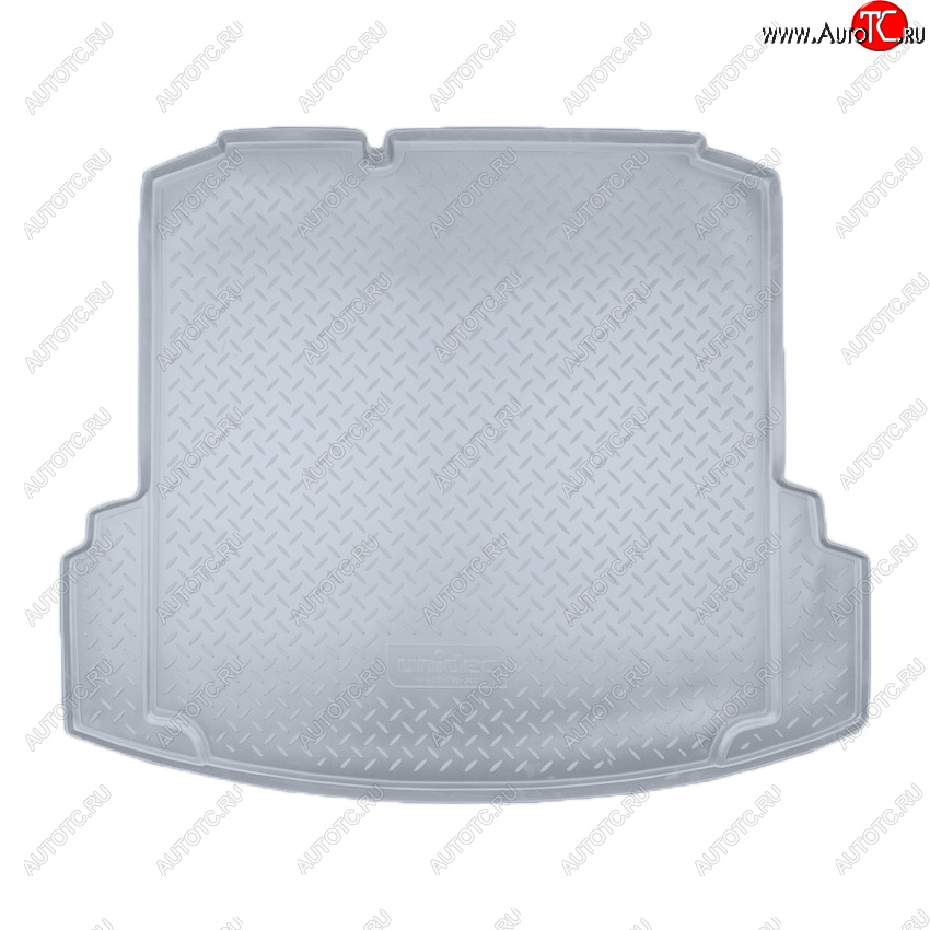 2 669 р. Коврик багажника Norplast Unidec (с ушами)  Volkswagen Jetta  A6 (2011-2018) седан дорестайлинг, седан рестайлинг (Цвет: серый)  с доставкой в г. Кемерово