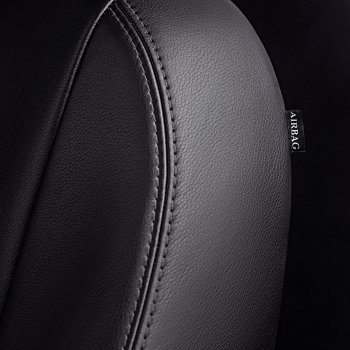 7 199 р. Чехлы для сидений Lord Autofashion Турин Ромб (экокожа, спинка 60/40, подлокотник, отдельный бок, 2 Г-образных подголовника)  Volkswagen Passat ( B5,  B5.5) (1996-2005) универсал дорестайлинг, универсал рестайлинг (Черный, вставка черная, строчка черная)  с доставкой в г. Кемерово. Увеличить фотографию 5
