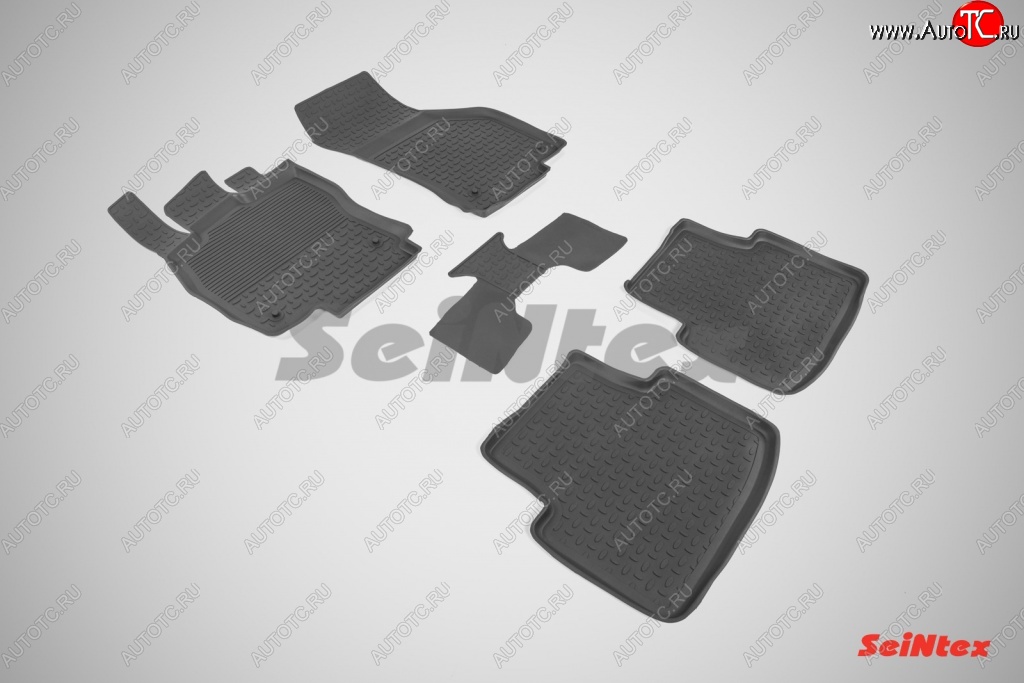 3 099 р. Износостойкие коврики в салон с высоким бортом SeiNtex Premium 4 шт. (резина)  Volkswagen Passat ( B8,  B8.5) (2015-2025) седан дорестайлинг, универсал дорестайлинг, седан рестайлинг, универсал рестайлинг  с доставкой в г. Кемерово