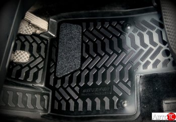 1 739 р. Коврики салона Aileron (3D с подпятником)  Volkswagen Passat  B6 (2005-2011) седан, универсал  с доставкой в г. Кемерово. Увеличить фотографию 2