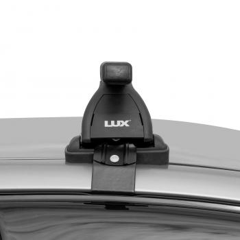 7 297 р. Багажник на крышу без рейлингов в сборе LUX  Volkswagen Passat  B6 (2005-2011) седан (поперечины прямоугольные 1.2 (цвет черный))  с доставкой в г. Кемерово. Увеличить фотографию 3
