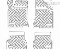 Комплект ковриков в салон Norplast Volkswagen Passat ( B3,  B4) (1988-1996) седан, универсал
