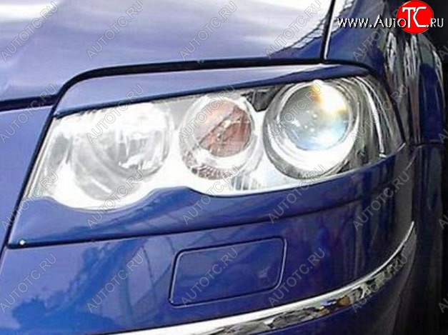 1 649 р. Верхние реснички на фары CT Volkswagen Passat B5.5 седан рестайлинг (2000-2005) (Неокрашенные)  с доставкой в г. Кемерово