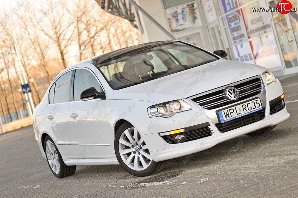 3 449 р. Накладка на передний бампер R-Line Volkswagen Passat B6 седан (2005-2011)  с доставкой в г. Кемерово