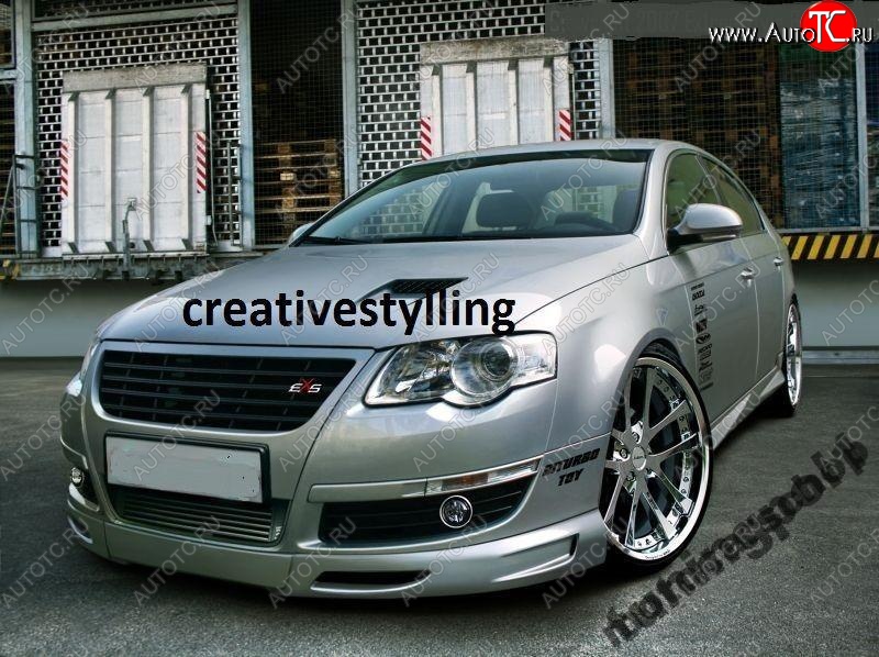 12 219 р. Накладка на передний бампер ST Volkswagen Passat B6 универсал (2005-2010)  с доставкой в г. Кемерово