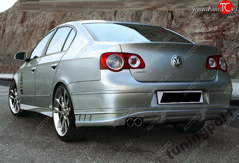 12 219 р. Накладка на задний бампер BMB Volkswagen Passat B6 седан (2005-2011)  с доставкой в г. Кемерово
