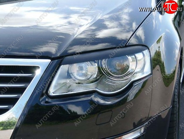 1 649 р. Реснички на фары CT v2 Volkswagen Passat B6 седан (2005-2011) (Неокрашенные)  с доставкой в г. Кемерово