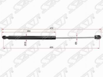 Газовый упор крышки багажника SAT Volkswagen Passat  B6 (2005-2010) универсал
