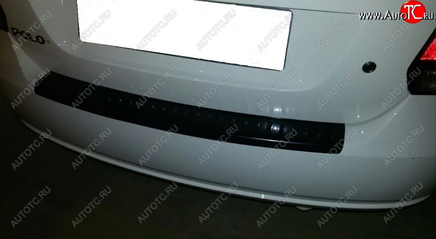 579 р. Накладка защитная на верх заднего бампера АртФорм Volkswagen Polo 5 седан дорестайлинг (2009-2015)  с доставкой в г. Кемерово