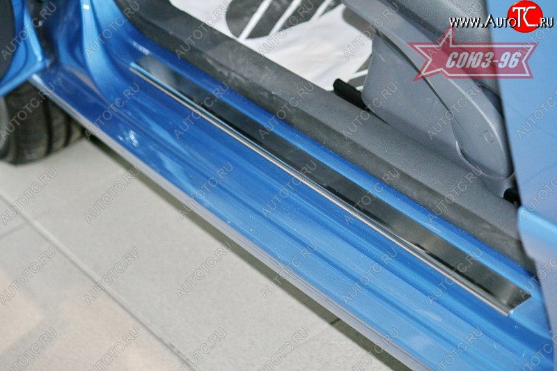 2 159 р. Накладки на внутренние пороги Souz-96  Volkswagen Polo  5 (2015-2020) хэтчбек рестайлинг  с доставкой в г. Кемерово