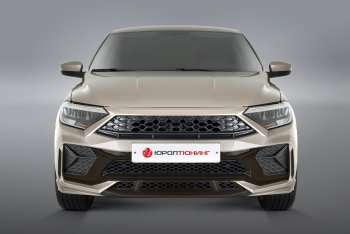 24 099 р. Передний бампер REBOOT  Volkswagen Polo  Mk6 (2020-2022) лифтбек (Окрашенный с выделением диффузора и декоративных элементов)  с доставкой в г. Кемерово. Увеличить фотографию 1