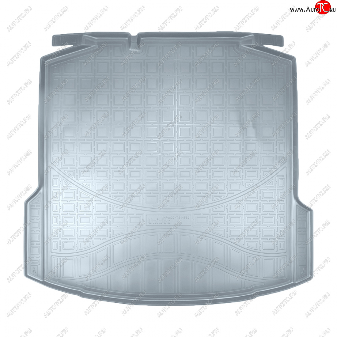 2 249 р. Коврик багажника Norplast Unidec (без ушей)  Volkswagen Polo  Mk6 (2020-2022) лифтбек (серый)  с доставкой в г. Кемерово