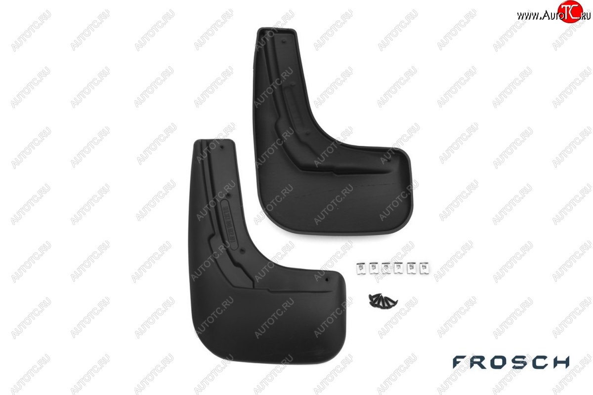 4 799 р. Брызговики Frosch  Volkswagen Polo  5 (2015-2020) седан рестайлинг (Задние)  с доставкой в г. Кемерово