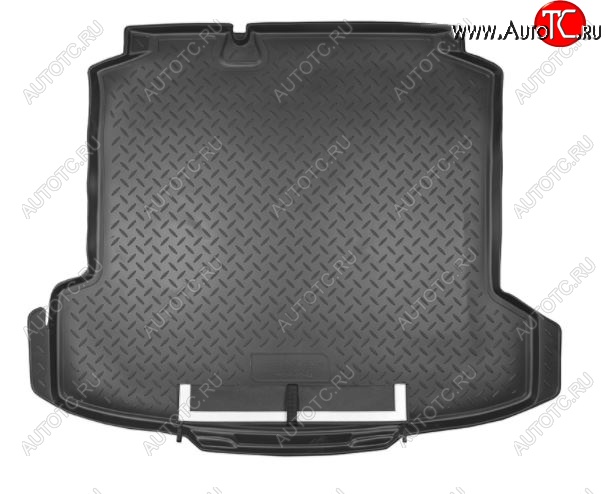 3 099 р. Коврик в багажник Norplast  Volkswagen Polo  5 (2009-2020) седан дорестайлинг, седан рестайлинг (Черный с фартуком)  с доставкой в г. Кемерово
