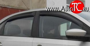 999 р. Комплект дефлекторов окон (ветровиков) 4 шт. (седан) Russtal Volkswagen Polo 5 хэтчбек рестайлинг (2015-2020)  с доставкой в г. Кемерово