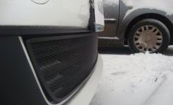 2 089 р. Сетка на бампер Russtal (черная) Volkswagen Polo 5 седан дорестайлинг (2009-2015)  с доставкой в г. Кемерово. Увеличить фотографию 2