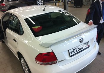 Спойлер Sport Volkswagen Polo  5 (2009-2020) седан дорестайлинг, хэтчбек рестайлинг