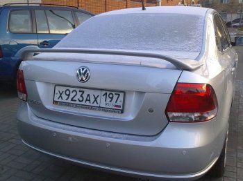 5 999 р. Спойлер Sport  Volkswagen Polo  5 (2009-2020) седан дорестайлинг, хэтчбек рестайлинг (Неокрашенный)  с доставкой в г. Кемерово. Увеличить фотографию 3