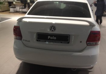 5 999 р. Спойлер Sport  Volkswagen Polo  5 (2009-2020) седан дорестайлинг, хэтчбек рестайлинг (Неокрашенный)  с доставкой в г. Кемерово. Увеличить фотографию 4