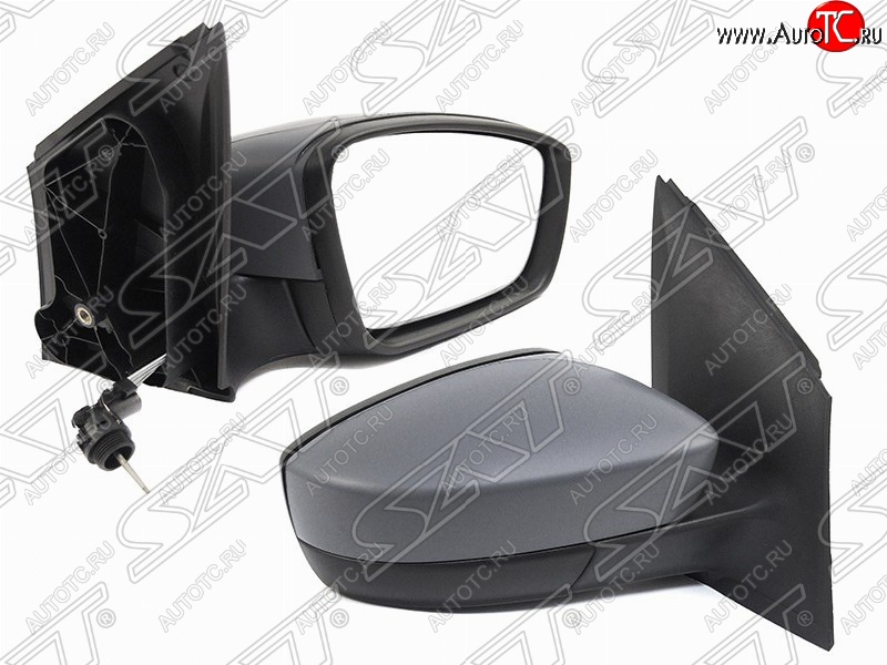 2 469 р. Правое боковое зеркало заднего вида SAT (механическое) Volkswagen Polo 5 седан дорестайлинг (2009-2015) (Неокрашенное)  с доставкой в г. Кемерово