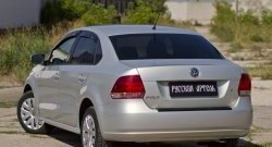 1 029 р. Защитная накладка на задний бампер RA  Volkswagen Polo  5 (2009-2015) хэтчбек дорестайлинг  с доставкой в г. Кемерово. Увеличить фотографию 2