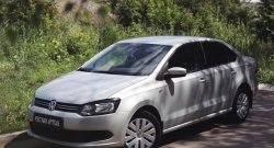 1 429 р. Реснички на фары RA  Volkswagen Polo  5 (2009-2015) хэтчбек дорестайлинг (Неокрашенные)  с доставкой в г. Кемерово. Увеличить фотографию 4