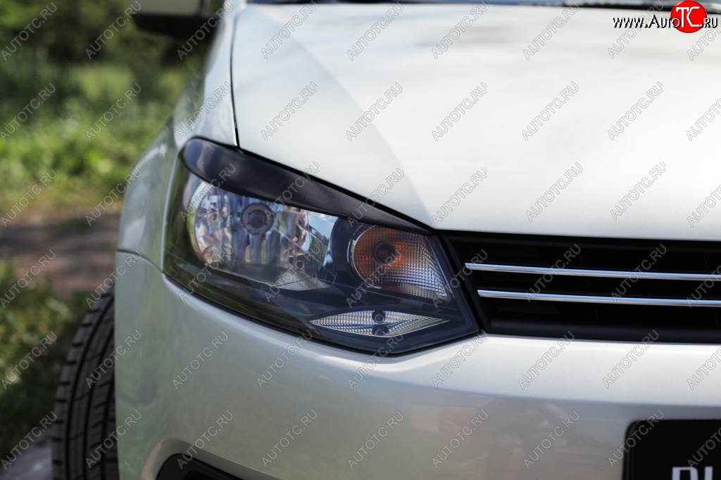 1 429 р. Реснички на фары RA Volkswagen Polo 5 (2009-2015) хэтчбек дорестайлинг (Неокрашенные) с доставкой в г. Кемерово Увеличить фотографию 1 1 429 р. Реснички на фары RA Volkswagen Polo 5 (2009-2015) хэтчбек дорестайлинг (Неокрашенные) с доставкой в г. Кемерово