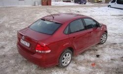 4 199 р. Козырёк на заднее лобовое стекло Sport Volkswagen Polo 5 седан дорестайлинг (2009-2015) (Неокрашенный)  с доставкой в г. Кемерово. Увеличить фотографию 5