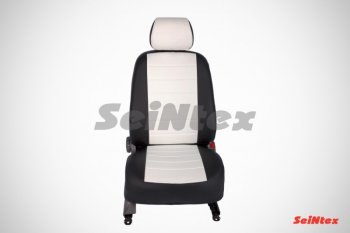 6 999 р. Чехлы на сиденья из экокожи Seintex (экокожа)  Volkswagen Polo  5 (2009-2015) седан дорестайлинг (Спинка 40/60, цвет черный/черный)  с доставкой в г. Кемерово. Увеличить фотографию 2