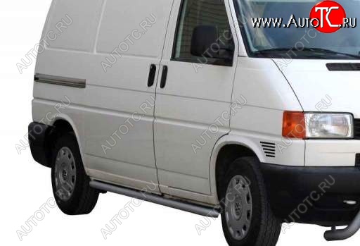 30 999 р. Защита порогов ТехноСфера (Техно Сфера) (нержавейка, 51 mm) Volkswagen Caravelle T4 рестайлинг (1995-2003)  с доставкой в г. Кемерово