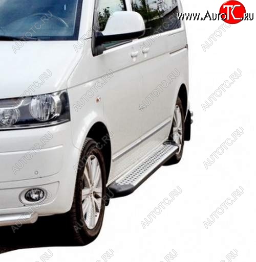 27 999 р. Порожки для ног Бумер (алюминий)  Volkswagen Transporter  T5 (2009-2015) рестайлинг  с доставкой в г. Кемерово