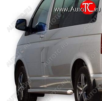 32 999 р. Защита порогов ТехноСфера (Техно Сфера) (нержавейка, 63.5 mm) Volkswagen Transporter T5 рестайлинг (2009-2015)  с доставкой в г. Кемерово