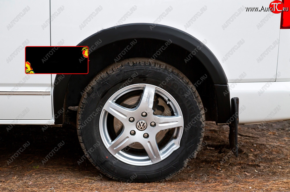 2 939 р. Накладка колесной арки RA (задняя левая) Volkswagen Transporter T5 рестайлинг (2009-2015) (Поверхность глянец под покраску, Неокрашенная)  с доставкой в г. Кемерово