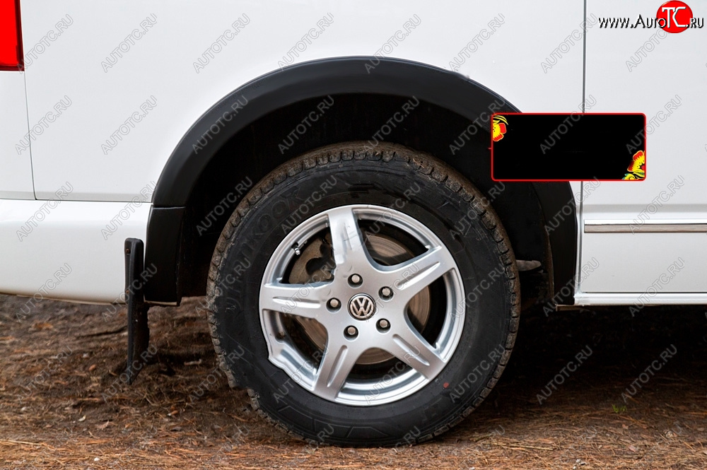 2 939 р. Накладка колесной арки на RA (задняя правая) Volkswagen Transporter T5 рестайлинг (2009-2015) (Поверхность глянец (под окраску), Неокрашенная)  с доставкой в г. Кемерово